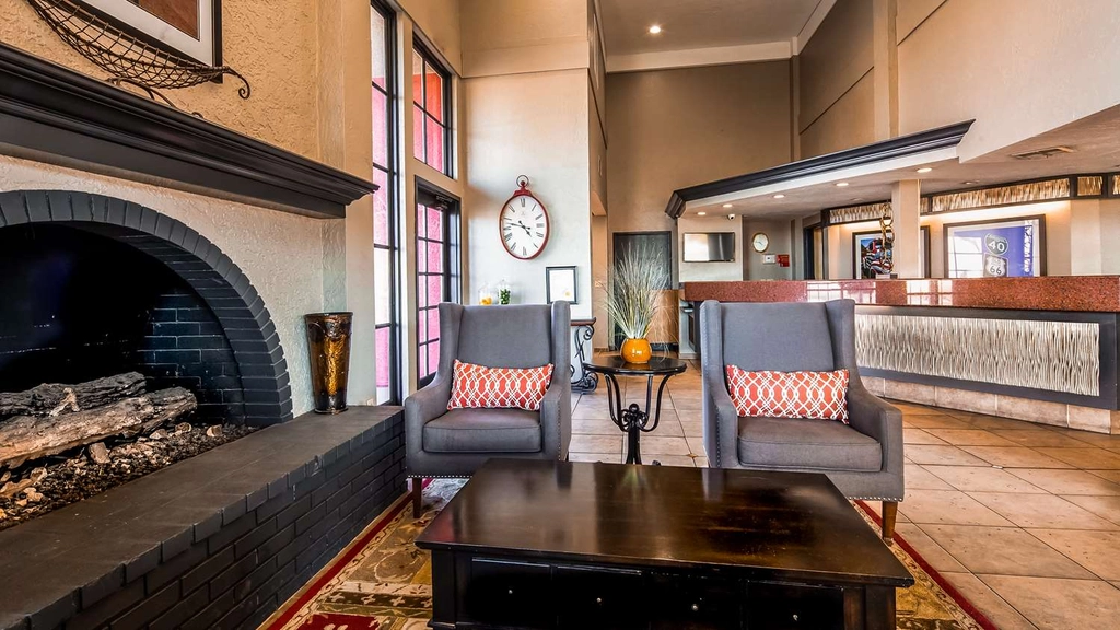 Our lobby is the perfect spot to relax after a long day of work and travel.