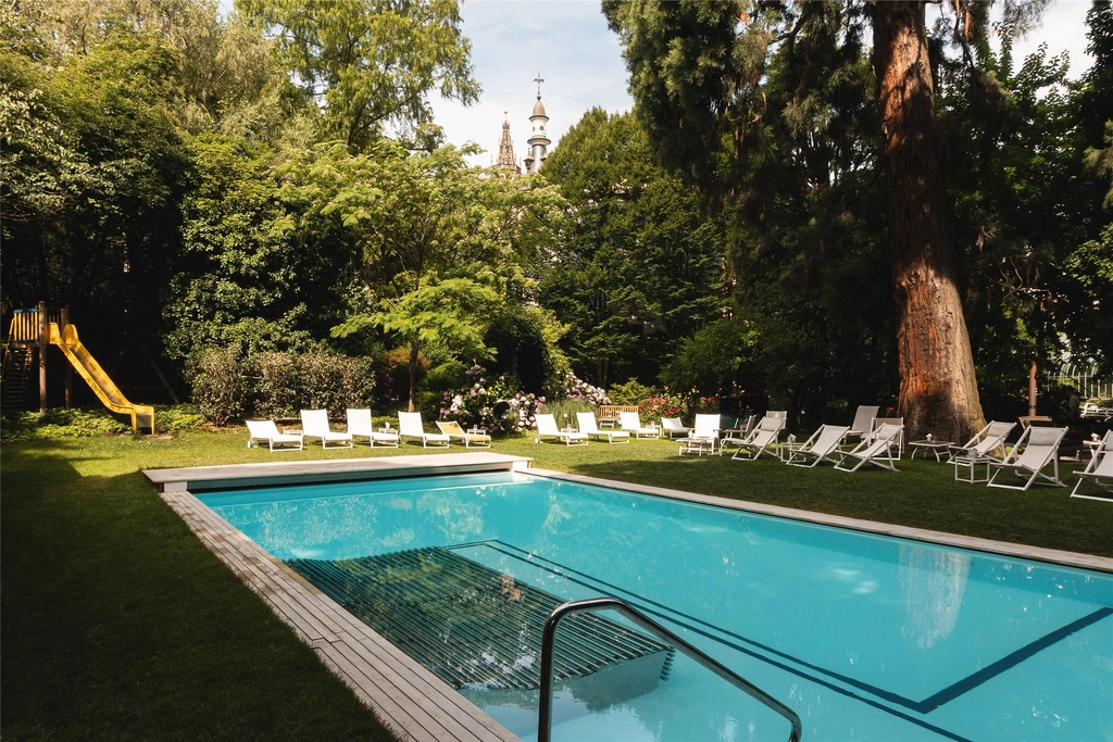 Swimming pool in the park
