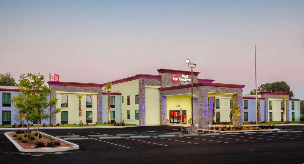 Hotel Exterior at Night