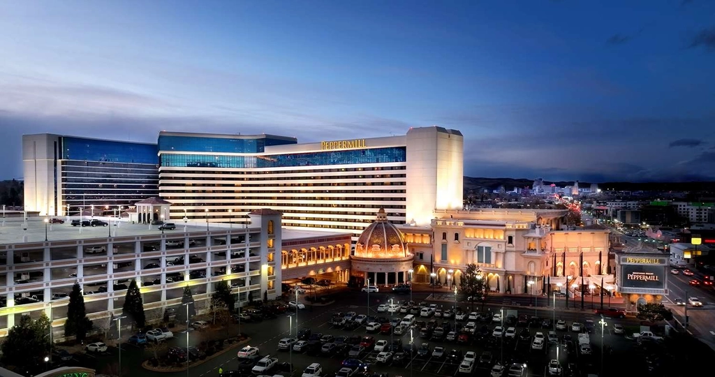 Peppermill Dusk Exterior