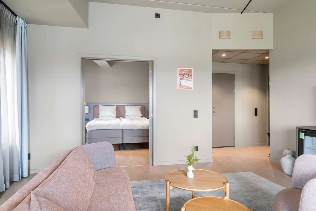Juniorsuite twin balcony Aiden Karlstad Arena