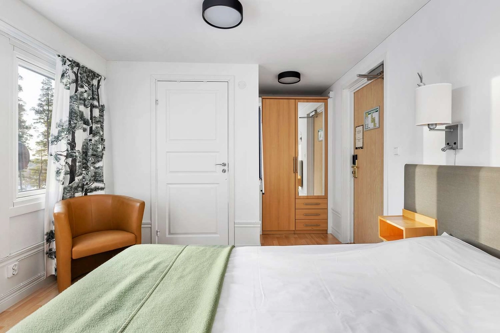 Double bed standard Hotell Malmk ping BW