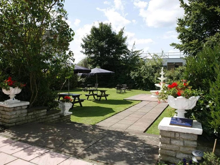 Hotel Fountain and Picnic Area